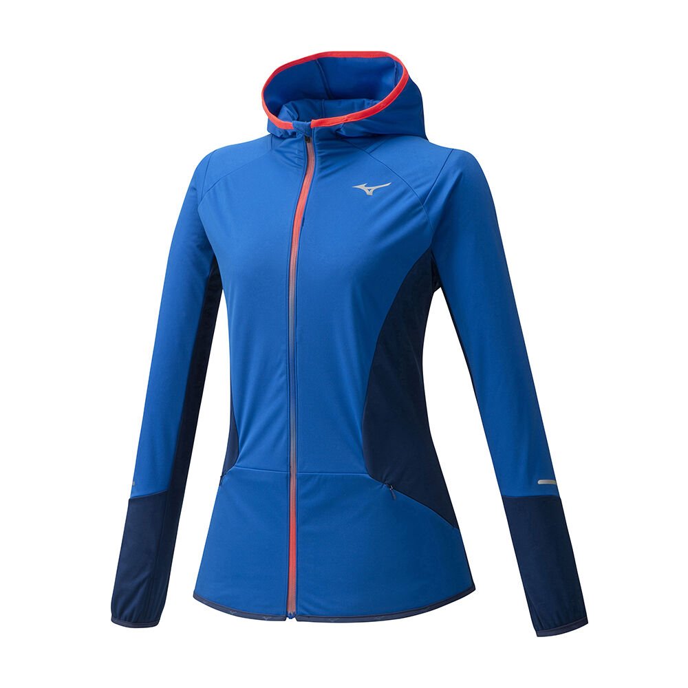 Damske Mikina Mizuno Hybrid BT Bezecke Modre Vypredaj FYLS03162